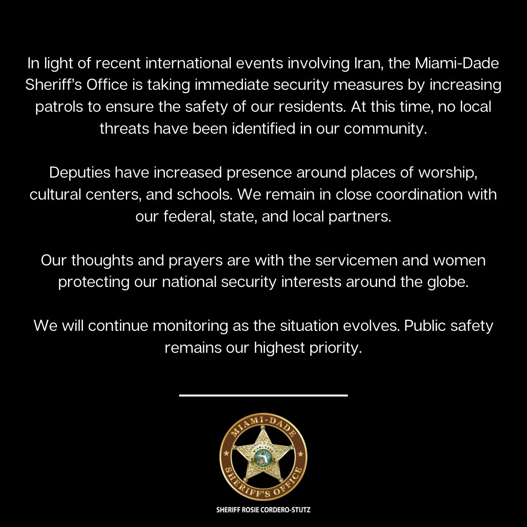 Miami-Dade Sheriff’s Office tweet media