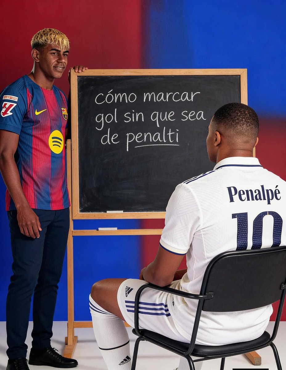 Lamine Yamal educando a Mbappe...