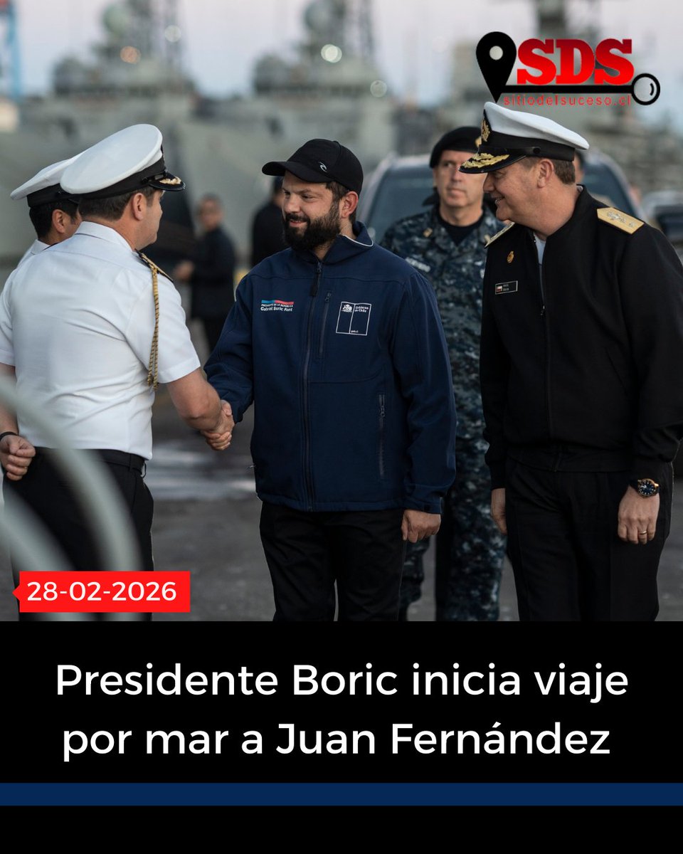 Esta mañana zarpó desde Valparaíso el buque “Aquiles” con el Presidente Gabriel Boric rumbo a Juan Fernández. Llegará el domingo para inaugurar el Año Escolar 2026 y lanzar la Campaña de Vacunación e Inmunización en el archipiélago.