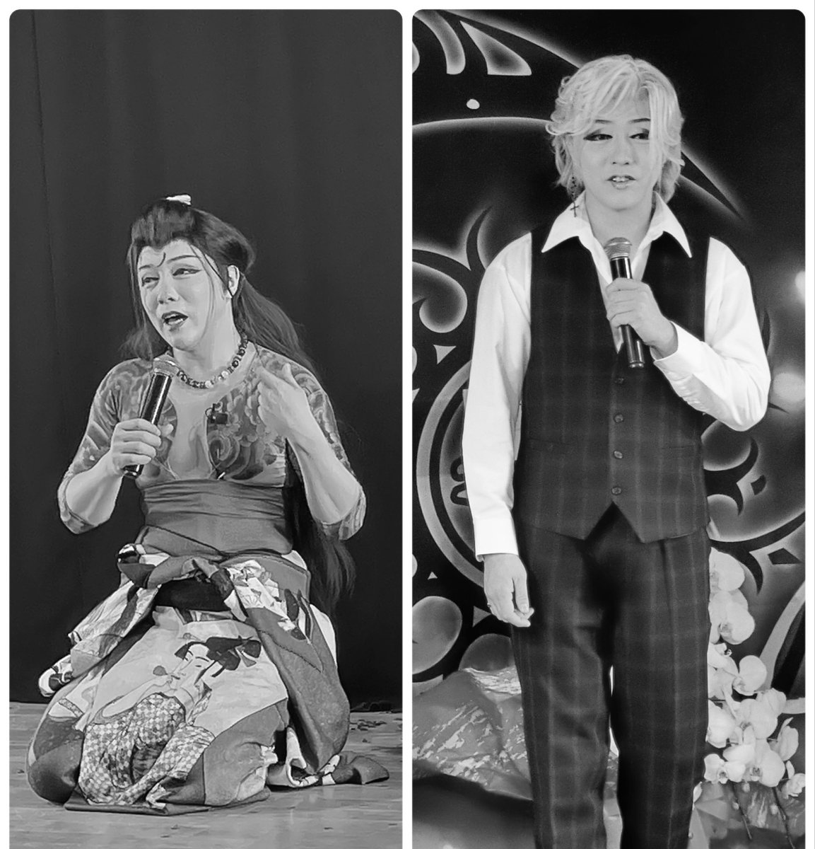 fuwafuwa006's tweet photo. ♡澤村丞弥誕生日後夜祭♡
めっちゃホストな丞弥さん&amp;弁天小僧な丞弥さん
女装姿が格別に美しく声がとっても綺麗でドスの効いた低い声から色気たっぷりの女性になる部分が大好き♥
客席目の前ド迫力👀
息するの忘れて固まった😝
見所満載こだわり抜いた演出で圧倒された。最高にかっこよく素敵でした🥰 https://t.co/vrpCnOhq4O