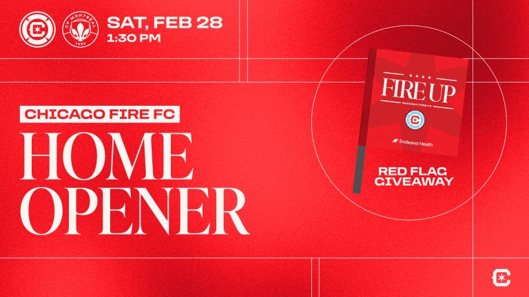 It’s home opener time, Fire fans!! Drop your predictions for today’s game. 

📝My prediction: Chicago Fire 3 - 1 CF Montreal. 
⚽️Goalscorers: Zinckernagel, Cyupers (2x) 

#mls #cf97 #chicagofire #cfmontreal #chicago