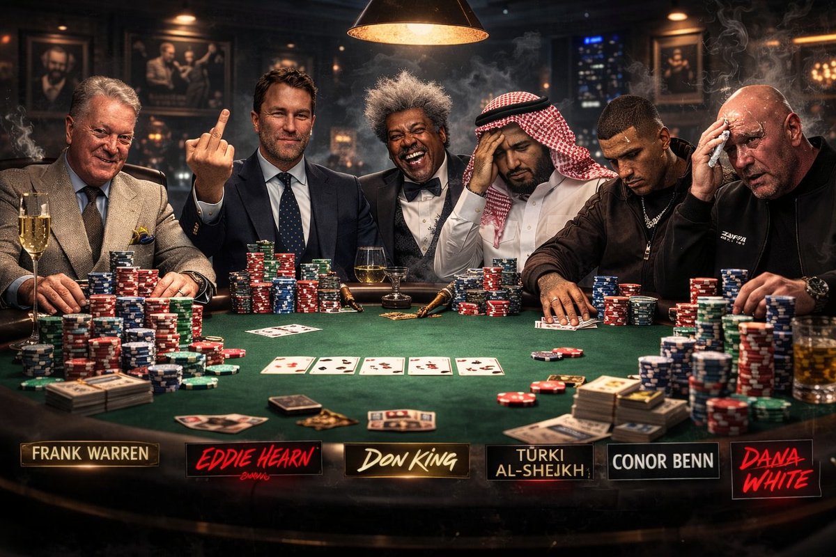 It's been a mad week in the boxing world 🌎😂

#FrankWarren #EddieHearn #DonKing #Turki #ConorBenn #DanaWhite #Boxing