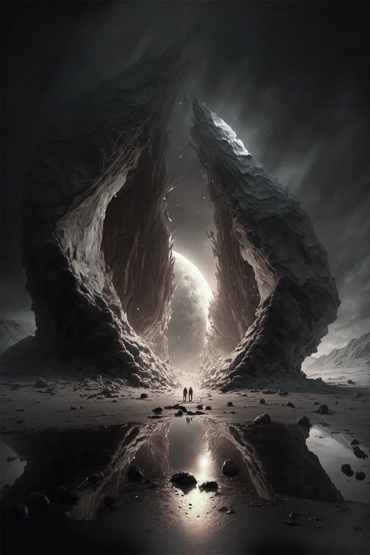 ruhinrhyme's tweet image. Beyond rim of hollow stone,
Two spirits walk dark alone.
A world of glass and silvered crest,
They seek the heart of ancient #quest.
In lunar glow and silent deep,
They wake truths that shadows keep.
They walk beneath the lunar light,
To pierce the veil of eternal night.
#vss365