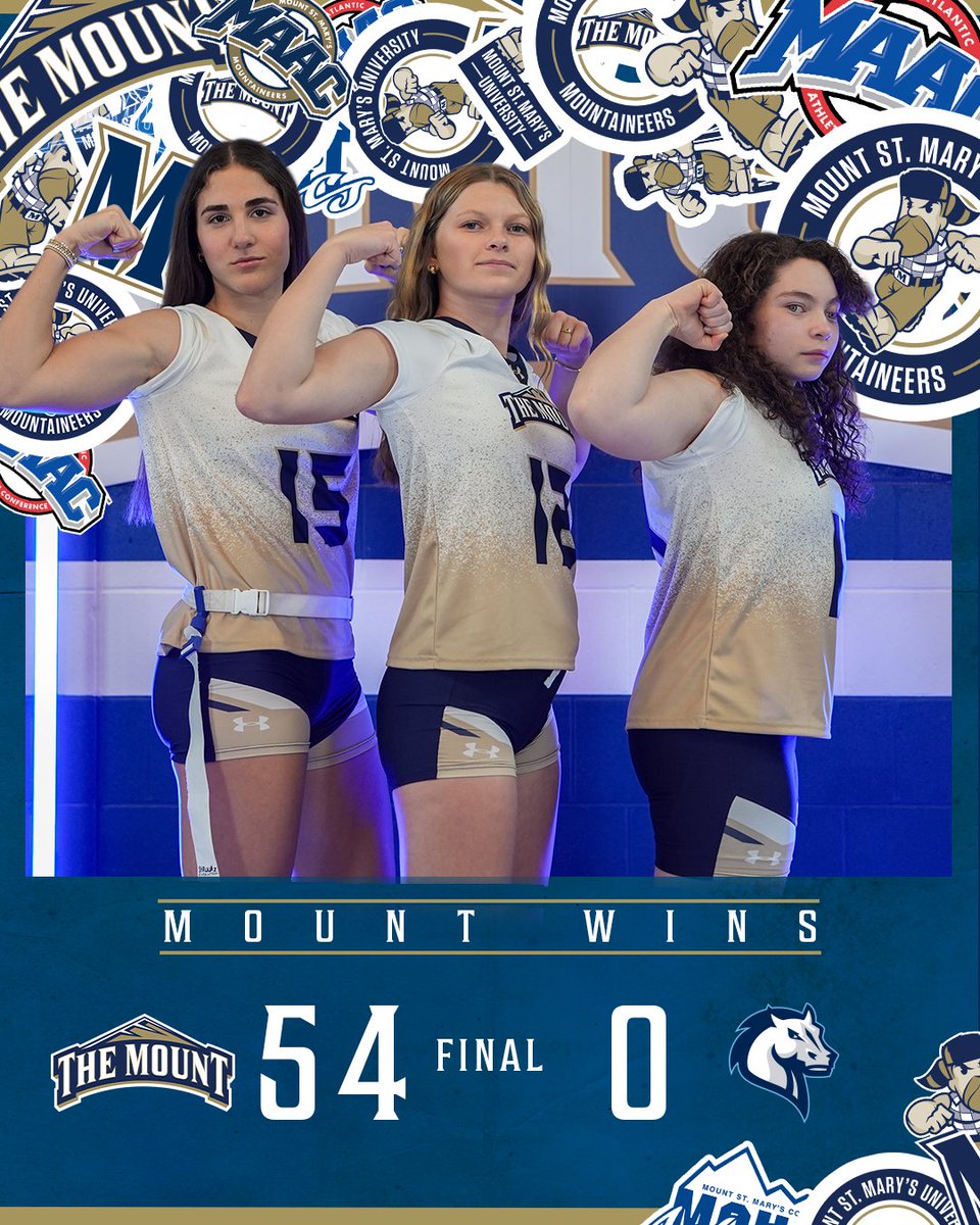 MountAthletics's tweet photo. Mount Flag Football wins its first game ever with a dominating shutout

This is also Coach Sandi James' first-ever win as a coach ! ! !

Congratulations to the team and Coach James! ! !

#GoMount https://t.co/bBjpaKLJ85