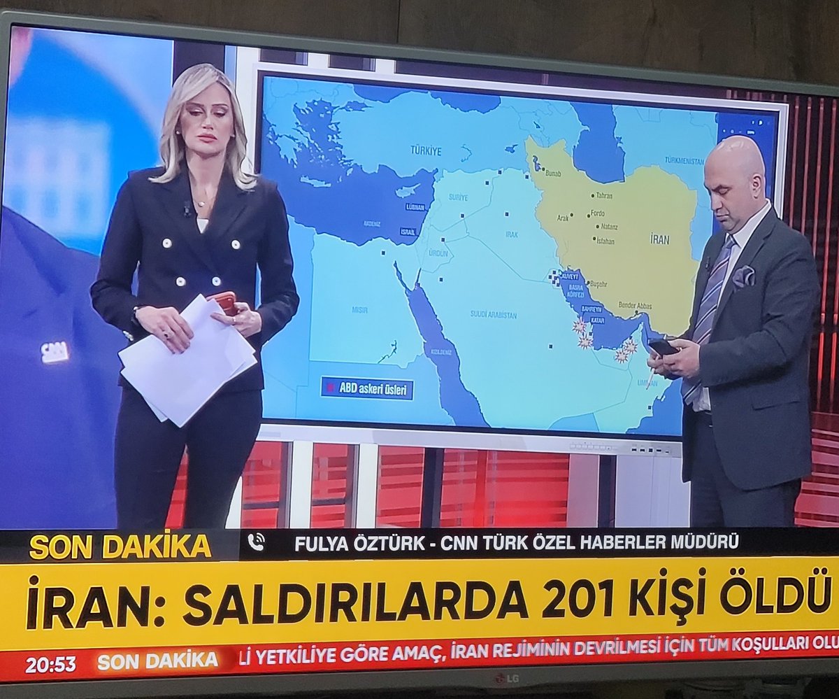 Son dakika diye İran'da ölüm sayısı veriliyor peki İsrail'de ölen var mı?
Yok tabi İran Yahudilere kıyar mı? Gücü sadece Sünnilere 

Recep Tayyip Erdoğan Trump 
Dubai İncirlik #savaş #Ortadoğu