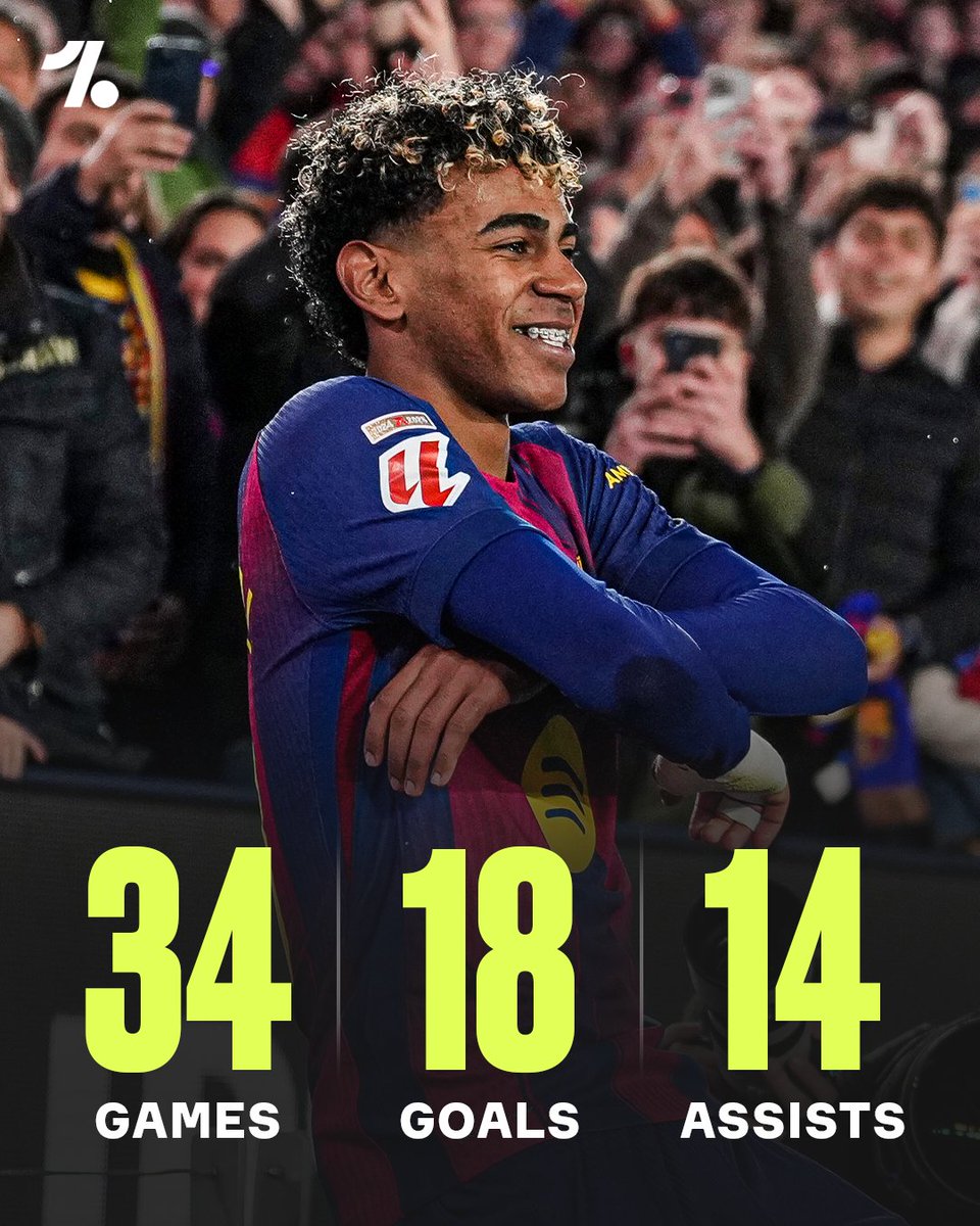 Lamine Yamal's stats so far this season are simply incredible 😮💫

Could a Ballon d'Or be loading❓👀