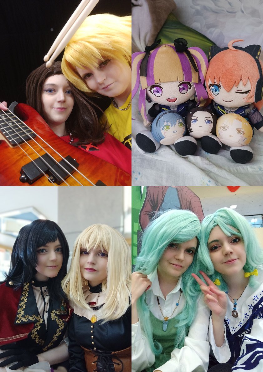 Lazuriit's tweet photo. Happy bang dream anniversary! I am so so happy to have a bandori in my life! 🥰💖🎉💫✨

My partner - @m_from_Neptune 

#バンドリ #レイヤ #マスキング #バンドリの日 #バンドリ10th #バンドリコスプレ #RAS #レイマス https://t.co/HEfkWDA4f0