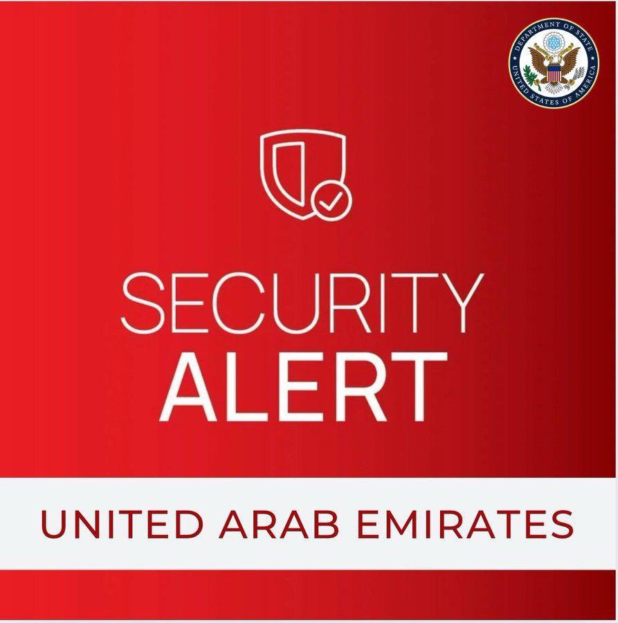 Message for U.S. Citizens in the UAE:

The U.S. Embassy in Abu Dhabi and the U.S. Consulate in Dubai have instructed staff to continue to shelter-in-place (i.e., take cover).  We recommend all Americans in the UAE do the same until further notice.  We will provide additional