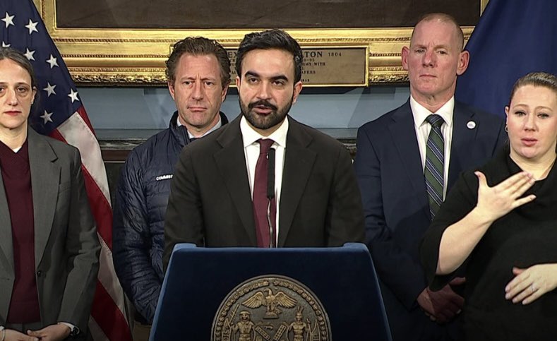 Mayor Mamdani announcing he will be conducting retaliatory strikes against 2nd Avenue Kosher Deli