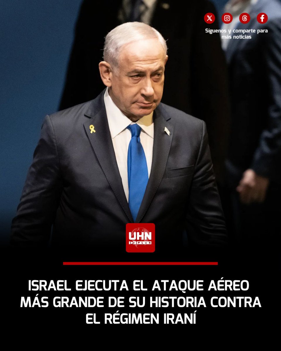 🇮🇷🇮🇱‼️ | 200 aviones de combate, 500 objetivos militares iraníes, cientos de municiones lanzadas en el oeste y centro de Irán. Los extensos ataques tuvieron como objetivo destruir lanzadores de misiles balísticos y el sistema de defensa aérea iraní. “Esta es la mayor misión de