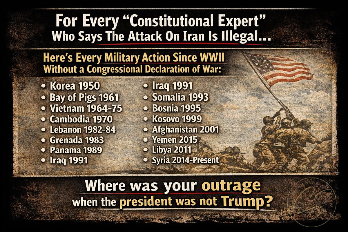 For Thomas Massie, Rand Paul, Bernie Sanders, Hakeem Jeffries, Tucker Carlson, and every "Constitutional Expert" on the Internet.