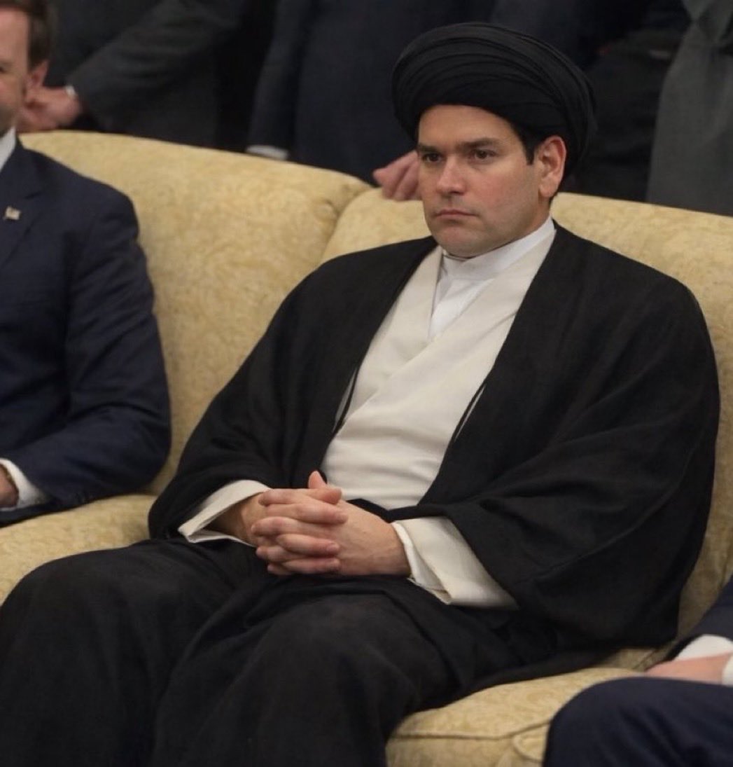 Marco Rubio when he realizes he’s now the NEW Supreme Leader of Iran