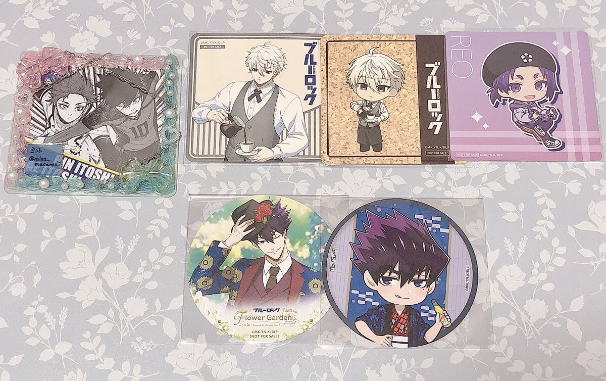 交換】ブルーロック まねきねこ プリンセスカフェ コースター ✧譲