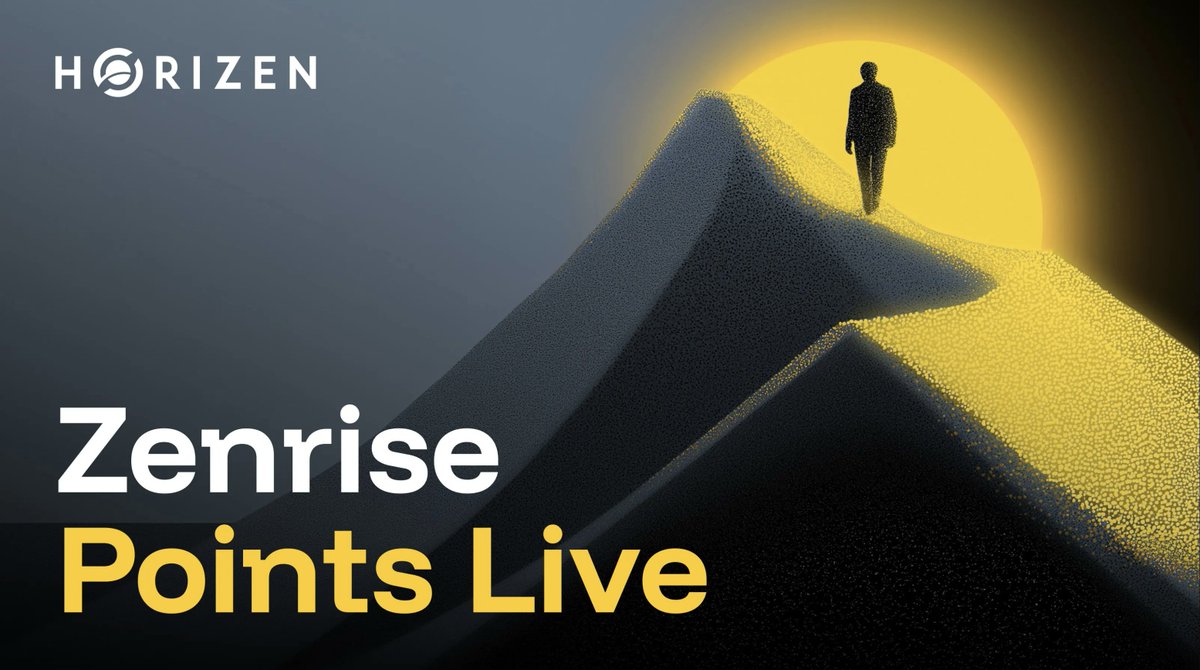 Zenrise Season 1 Testnet!

Earn XP through ecosystem quests which will be converted later for token rewards!

 🪙Amount Raised; $7.4M
💰 Cost; $0
💶Reward; Confirmed

ZENDEX is powered by ZEN and HorizenGlobal
to enable the private execution layer of Base.

Do not fade Alphas on
