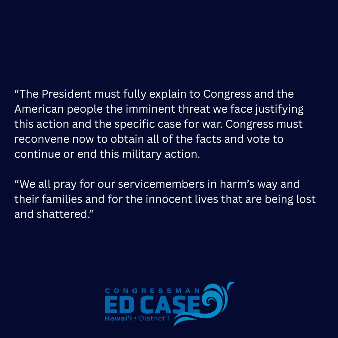 Rep. Ed Case tweet media