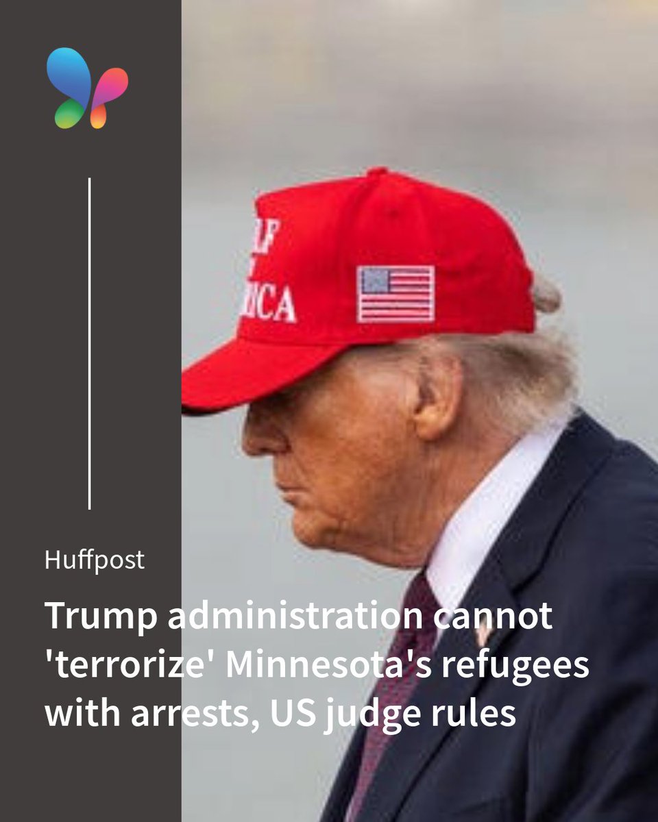 MSN's tweet image. ⚖️ A U.S. judge blocked arrests of Minnesota refugees under a new federal policy, citing legal and constitutional concerns. msft.it/6012Qjmwe

#USCourts #ImmigrationNews