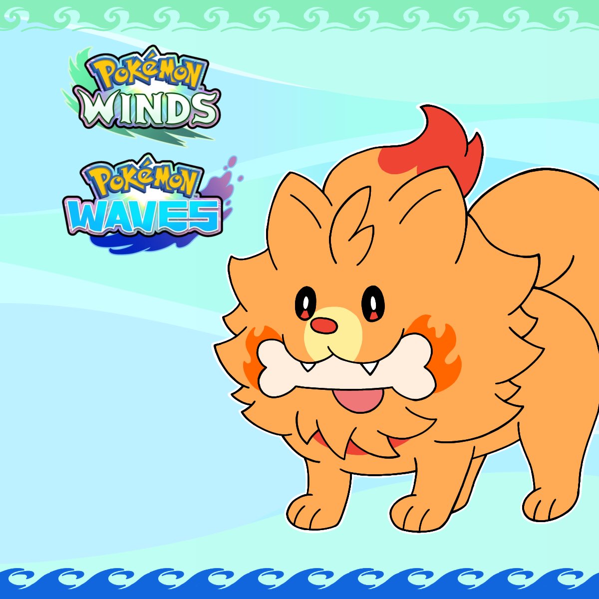 ZenonRetna's tweet image. I drew a pic of Pombon for Pokemon Winds and Waves. Such a cute little fire puppy.

#pokemon #windsandwaves #pombon
