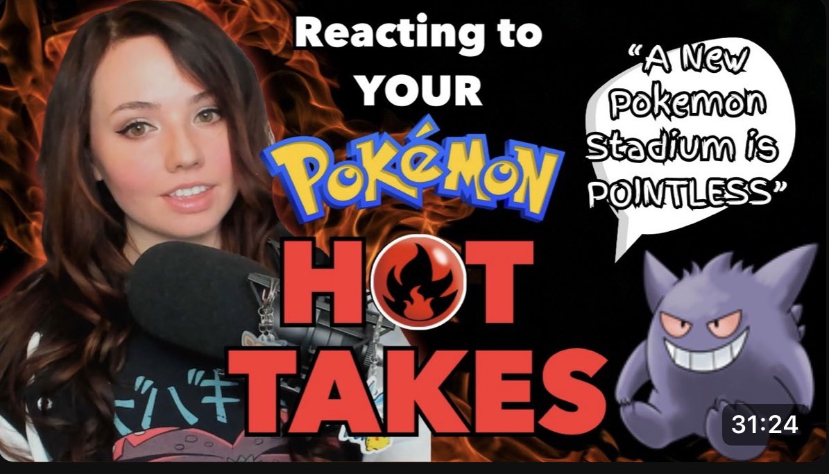 Charleemanderz's tweet photo. I’m reacting to your Hot Takes about Pokemon! First video like this for my channel, any feedback is appreciated! 🙂‍↕️ https://t.co/7lheSIBqw0