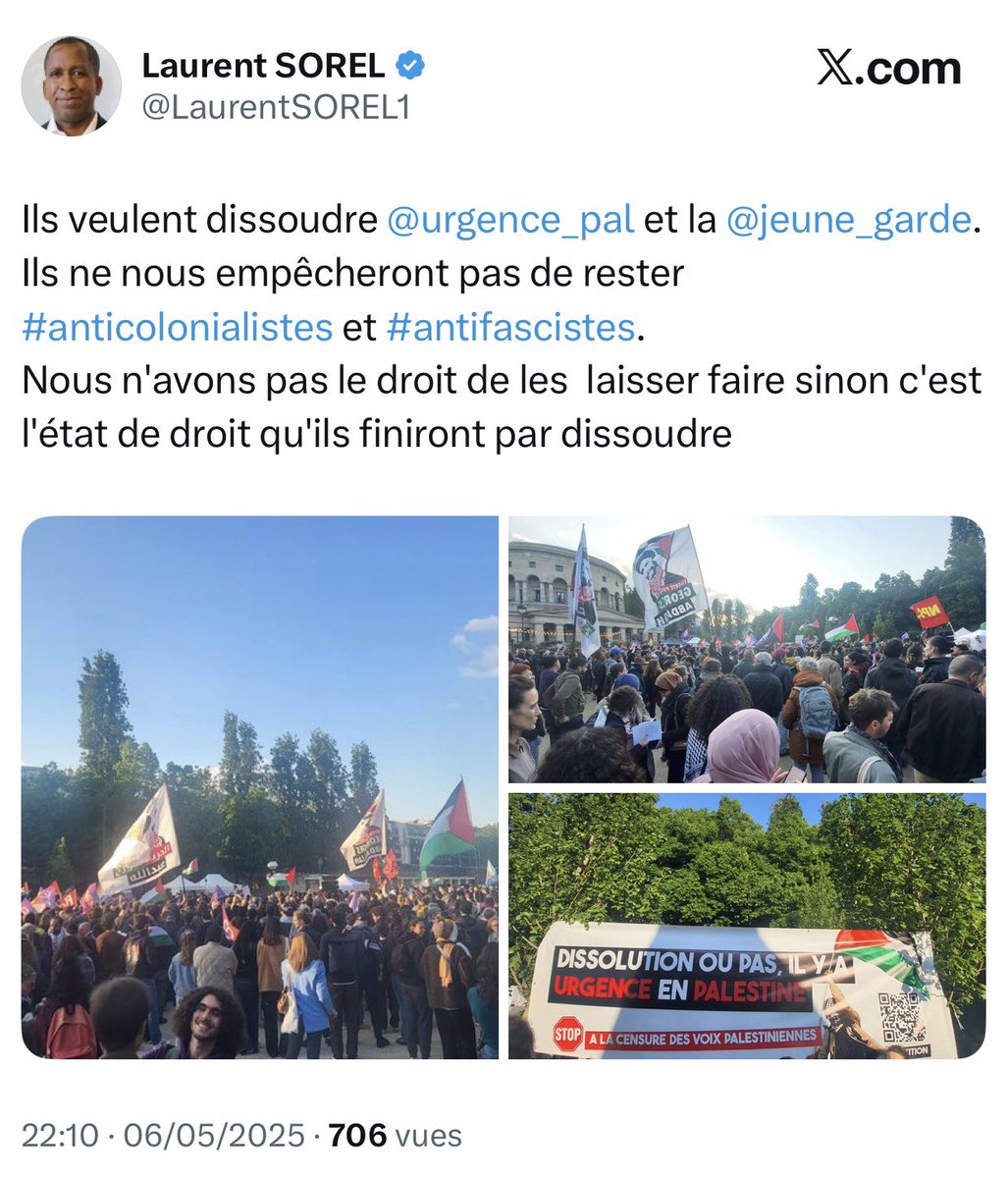 Savez-vous qui est Laurent Sorel (<a href="/LaurentSorel/">Laurent Sorel</a>) ? Ex de <a href="/FranceInsoumise/">La France insoumise</a> comme <a href="/SimonnetDeputee/">Danielle Simonnet</a> ,  il est 31ème sur la liste d’<a href="/egregoire/">Emmanuel Grégoire</a> à Paris et sera donc élu que Grégoire gagne ou perde. 
Et pourtant le 6 mai dernier il avait posté un tweet dénonçant la dissolution
