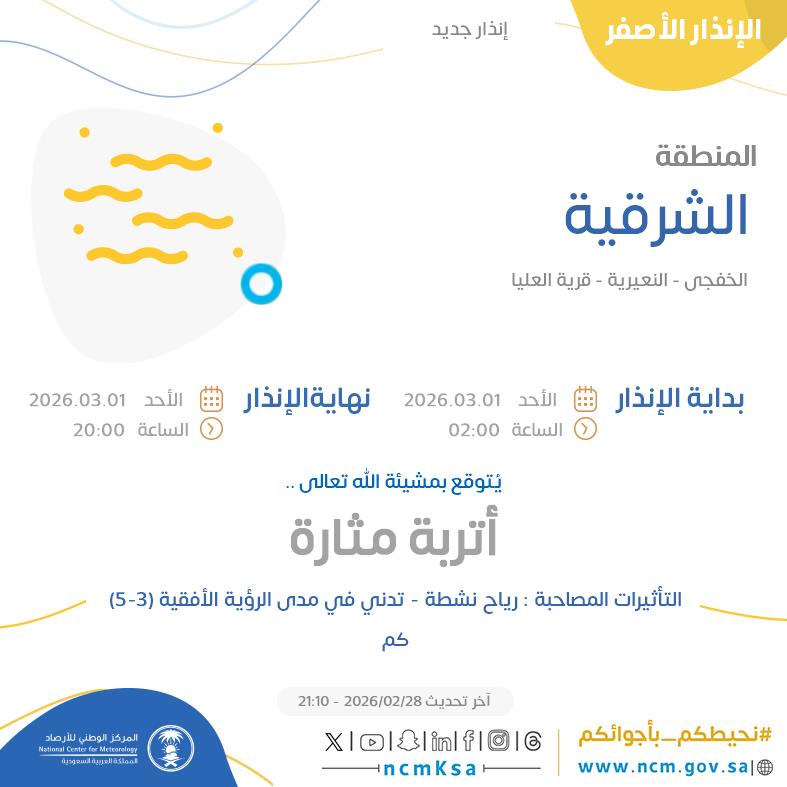 المركز الوطني للأرصاد (NCM) tweet media