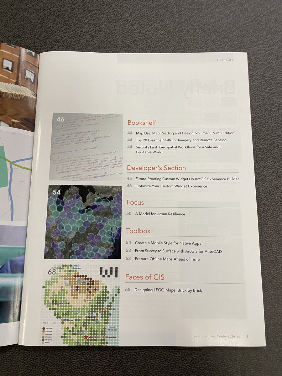 CartoGuophy's tweet image. So happy to receive the printed #ArcUser! Seeing my work in a magazine that reaches hundreds of thousands feels exciting and humbling. Thanks again @Esri for helping this little #LEGO #cartography reach more people. Grateful for readers’ kind messages too! esri.com/about/newsroom…