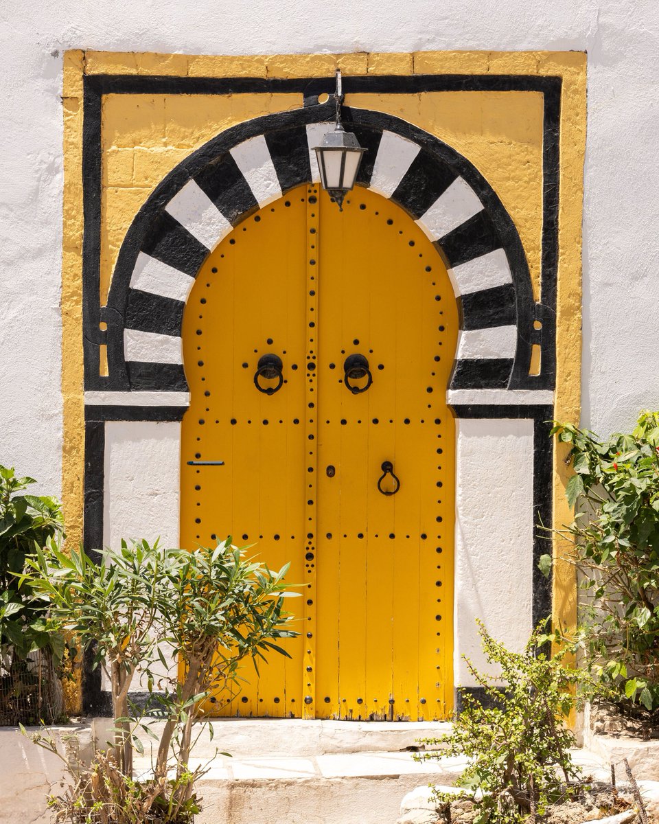 A classic Tunisian doorway in Sidi Bou Said. #Tunisia