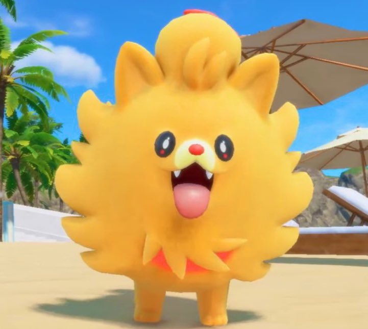 ffribbit's tweet image. I think they’d get along #PokemonWindsWaves #Genshinlmpact #Pombon #Klee