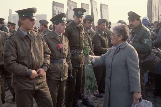 The fall of the Berlin Wall, 1989.