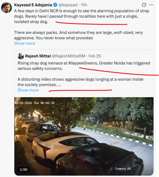 HoomanDecoder's tweet photo. It is a shame that people like @kayezad, who is an editor at @EconomicTimes, do not even bother to investigate the events and instead write stories like a typical RWA uncle engaging in gossip.

The #JaypeeGreens society, Noida planned and carried out inhumane actions against dogs behind the scenes. The threatened dogs would naturally react and could attack.

EVIDENCE: This attached screenshot is from the Jaypee Greens society’s WhatsApp group. The person sharing these videos hides their psychopathic behavior and the legal warnings issued by the AWBI.

ARE JOURNALISRS REALLY THIS POOR AT THEIR JOBS THESE DAYS?

@PressCouncil_IN #CyberSecurity #CyberAwareness
@THaPriYa123 #saveindiandogs