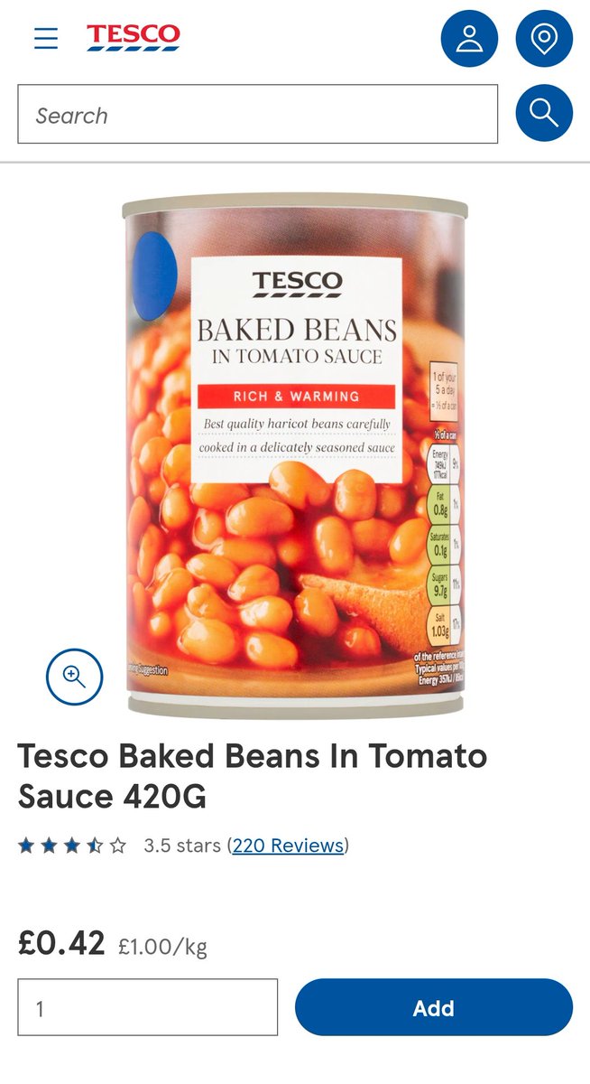 These are currently the cheapest baked beans you can get. You should always buy but don't overpay.