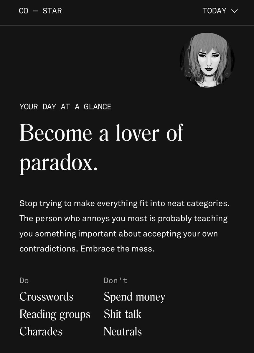wtfcorrie's tweet photo. ily @costarastrology https://t.co/nUx7au3Lr3