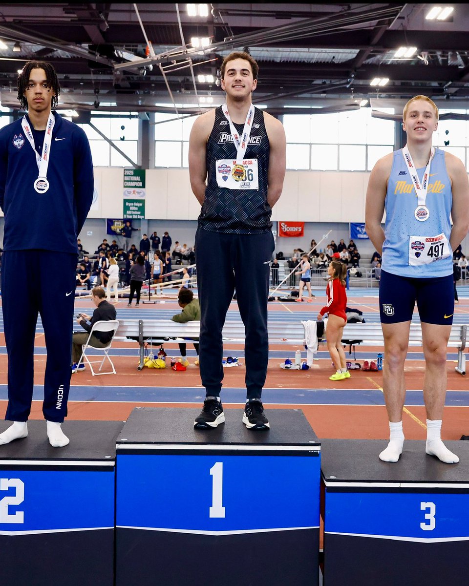 FriarsXCTrack's tweet photo. 🥇BIG EAST CHAMPION🥇

Jon Mignacca is your BIG EAST High Jump Champion! https://t.co/d1nNQZncwv