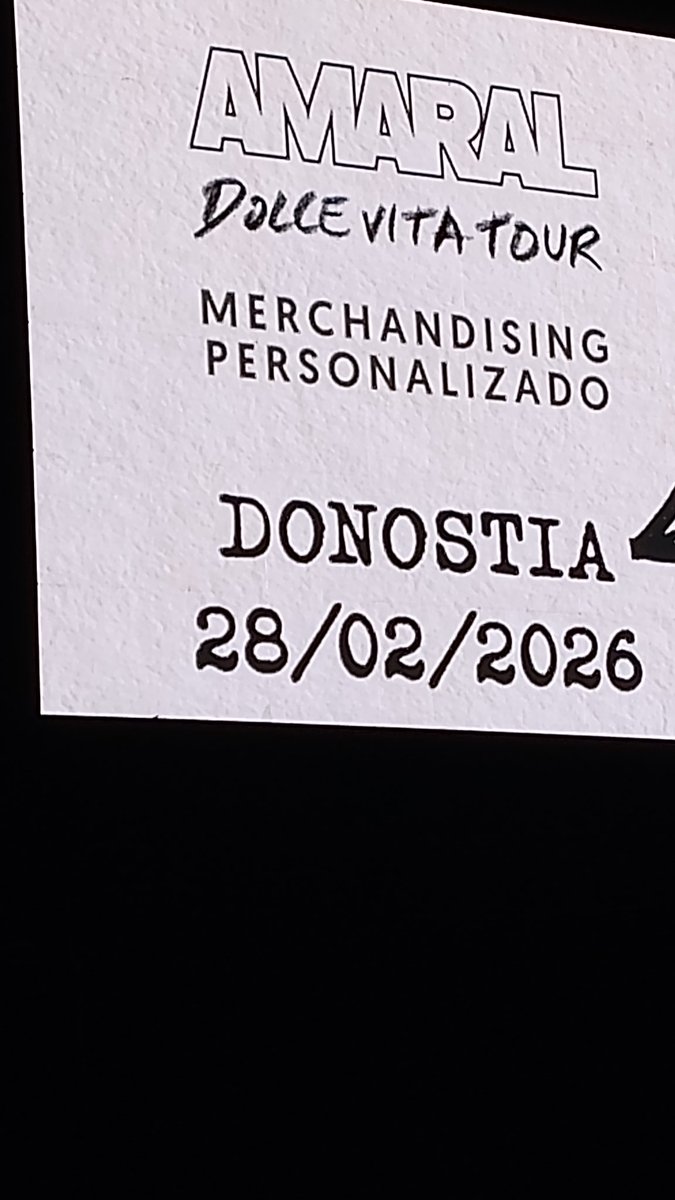 raulscaa's tweet photo. Por fin llegó el día @amaraloficial #Donosti https://t.co/xyutYIrvbs