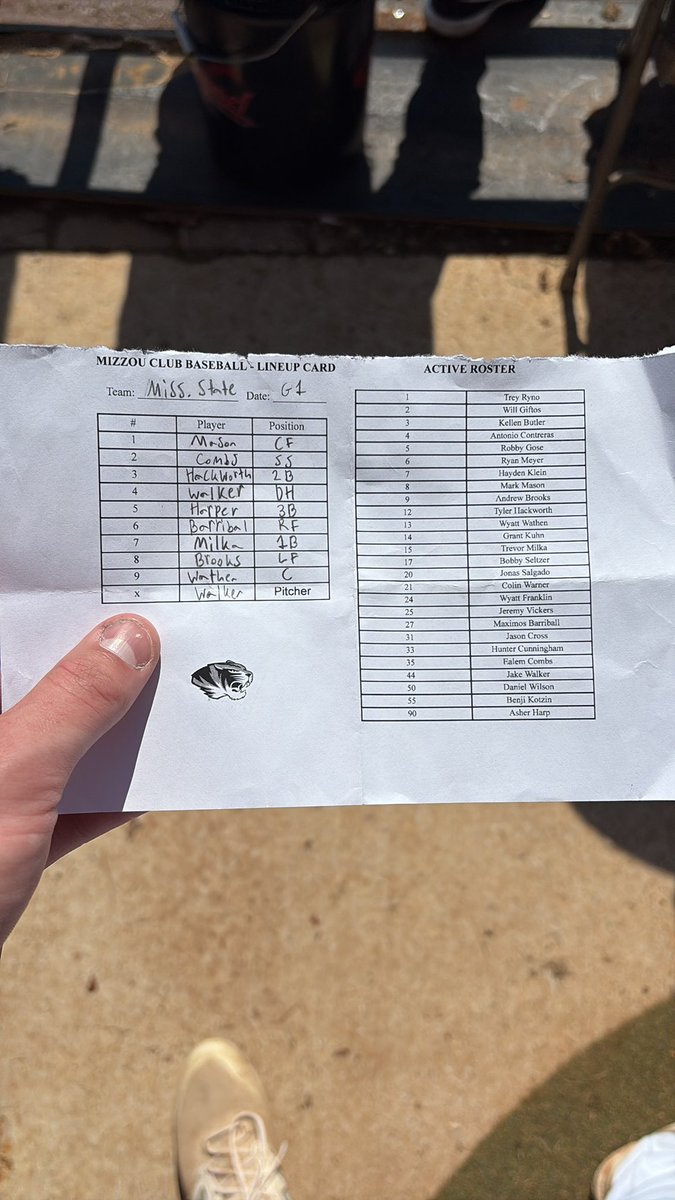 Mizzou Club Baseball tweet media