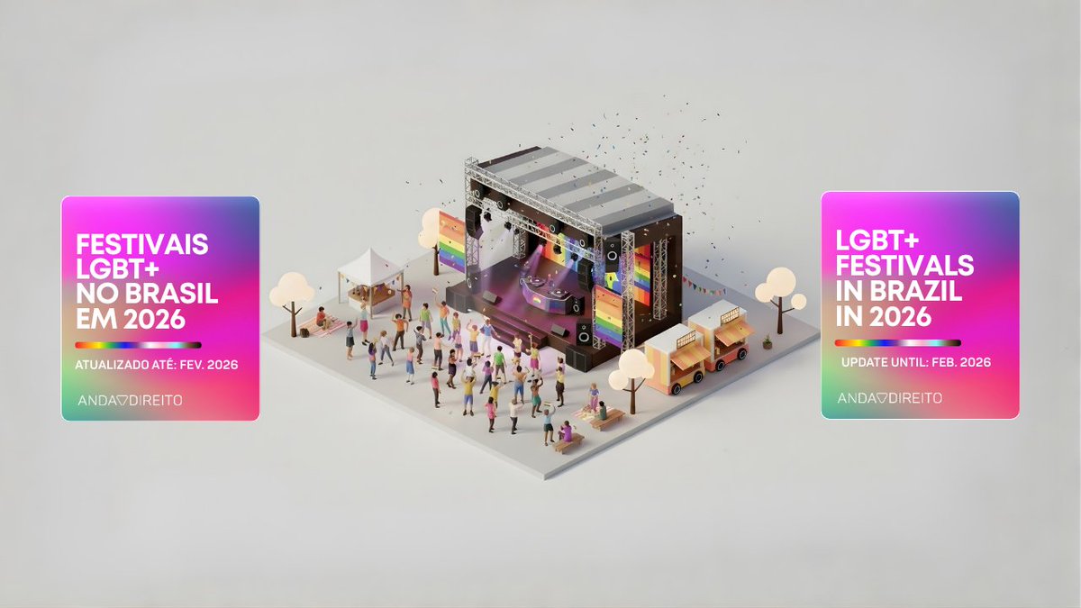 Prepara o seu brilho! ✨ Confira o calendário dos festivais LGBT+ de 2026 e espalhe o seu orgulho. 🏳️‍🌈 Veja todos: tinyl.co/4NXs