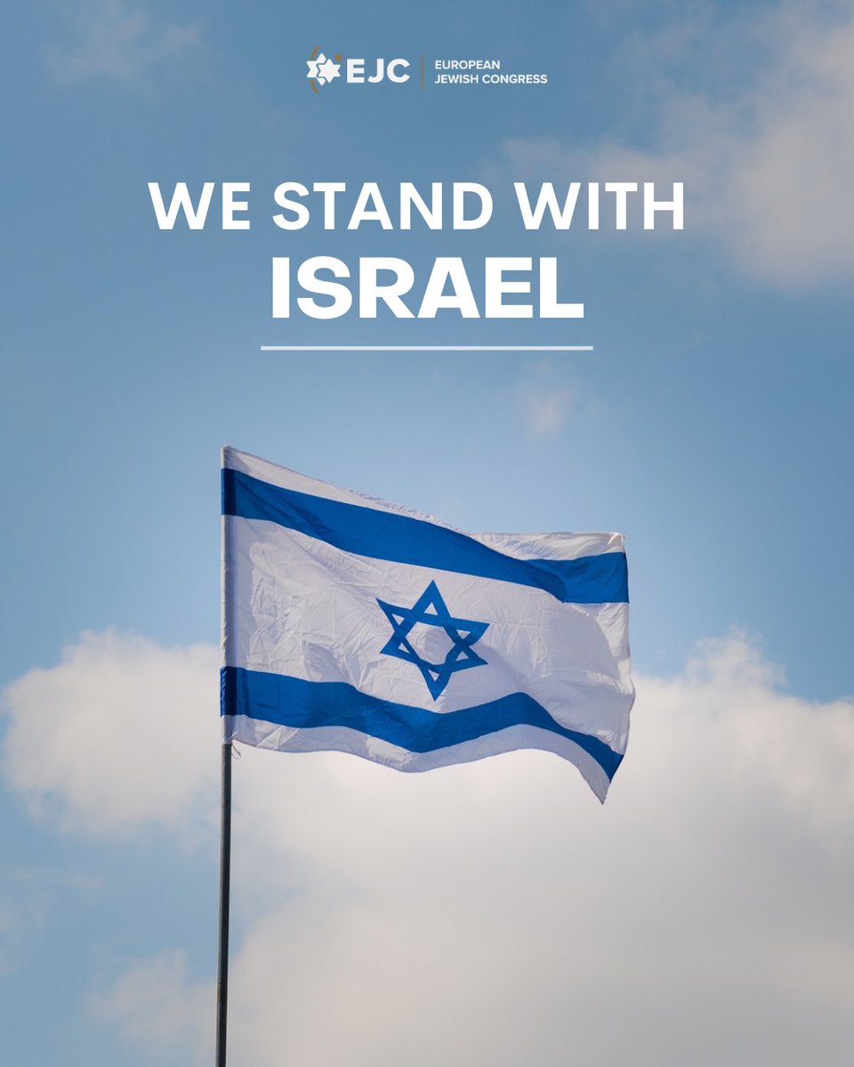 eurojewcong's tweet photo. The decision of Israel and the United States to strike Iranian military installations and the leaders of its nuclear and terrorist networks constitutes an act of self-defence against a rogue state that has, for years, openly threatened to destroy the Jewish state and Western civilisation.

Iran is the primary sponsor of terrorism in the Middle East and across the world through its proxy organisations: Hamas, Hezbollah, and the Houthis in Yemen. These terrorist groups have indiscriminately targeted innocent civilians for years, culminating in the massacre of 1,200 Israelis on 7 October 2023.

Moreover, the Iranian regime was approaching the capacity to directly strike Israel and other countries in the region with nuclear weapons, representing a clear existential threat to the Jewish state. No people and no country can or should stand idly by when its sworn enemy is not only pledged to destroy its very existence but also possesses the nuclear capability to carry out its threat. 

We stand — as always — with our brothers and sisters in Israel during these difficult times, and we commend President Donald Trump of the United States for his decision and leadership.

We also stand with the Iranian people, who deserve to be free from the yoke of an oppressive regime, and we support their aspirations for freedom, dignity, and democracy.