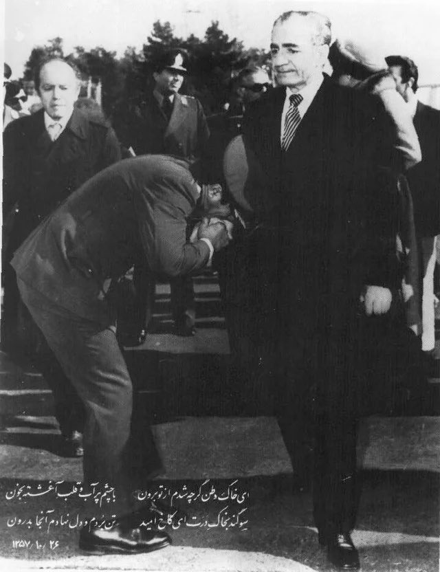 I seem to be doing ‘The Rest is History’ today.

But here is the last Shah of Iran overcome with tears as he leaves the country for the last time due to the Revolution in 1979.

Crying as about 2500 years of the rule of the Shahs, since Cyrus the Great, came to an end.
