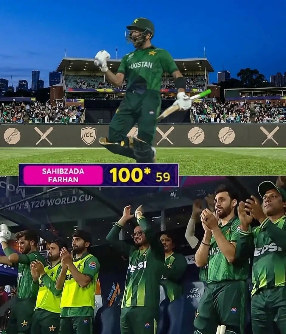 Tanhalarki05's tweet photo. Sahibzada Farhan - Naam yaad rakhna! 🔥
59 balls par 100* runs ki ye innings sirf score nahi, ek statement hai. Jab bat bolta hai, toh duniya khamosh ho jati hai. 🇵🇰🏏
#SahibzadaFarhan #PakistanCricket #T20Cric #Century #GreenShirts https://t.co/PgqcvtRHFM