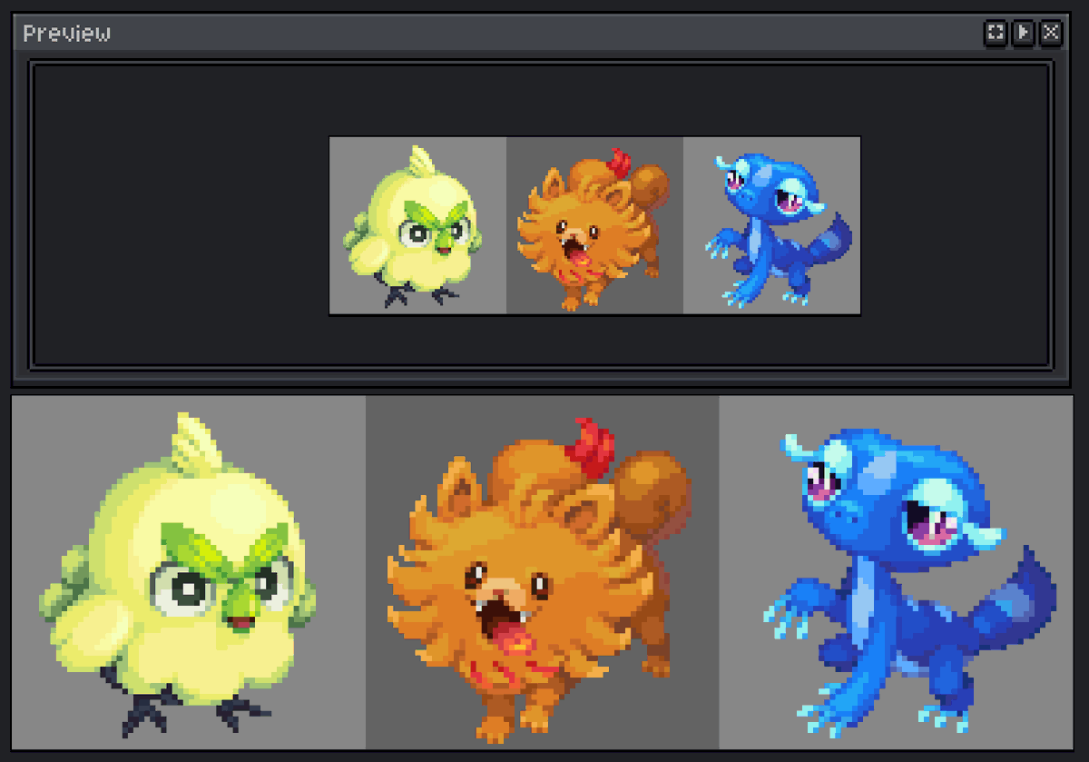 Generation 10 Starters!
#pixelart