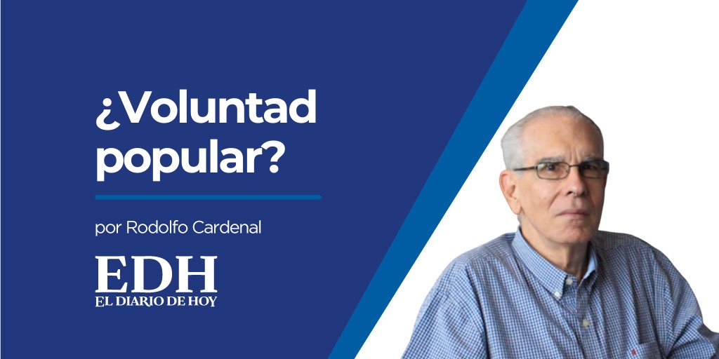 [Opinión] 
Rodolfo Cardenal: "El régimen de excepción no se rige por la razón y la ética. Tampoco responde a la voluntad popular, sino a la de Bukele, que, por casualidad, descubrió en él un poderoso medio para retener el poder..."

Lee más ➡️ eldiariodehoy.com/opinion/volunt…