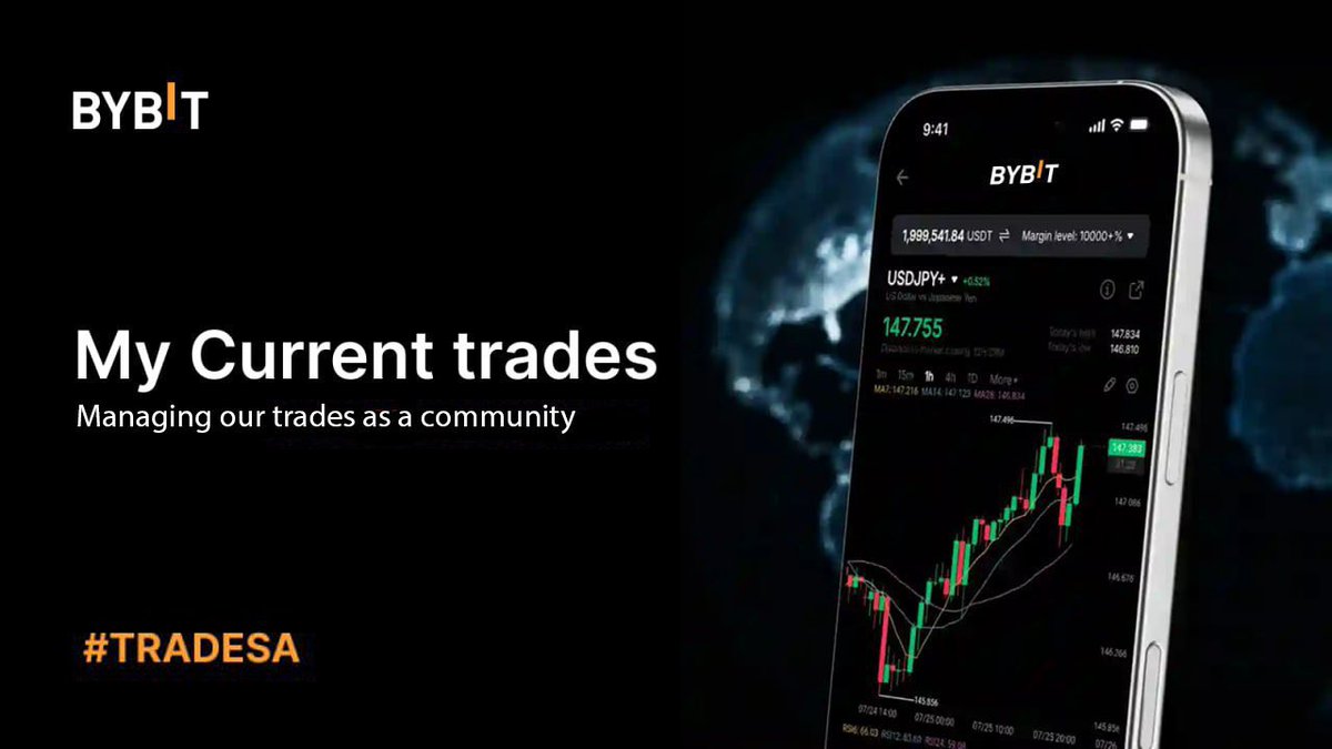 MY CURRENT TRADES ↗

✅Drop screenshots of your current trading positions so we can help each other to manage our trades as a community.

ℹ️Post your Bybit PNL Snapshot as well as your chart setup and trade explanation in words.

#TRADESA

🏆5 winners will be selected to win a