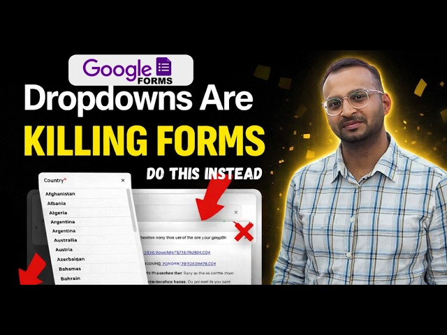 FormNX's tweet photo. Dropdowns breaking your form UX?

Long country lists, products, cities in Google Forms = poor experience &amp; lower completions.

This video explains 2 real dropdown problems &amp; shows how FormNX fixes them smartly

Watch now👉https://t.co/tvs36Ryzaq

#GoogleForms #FormNX #NoCodeForms https://t.co/ZUkmUId3qQ