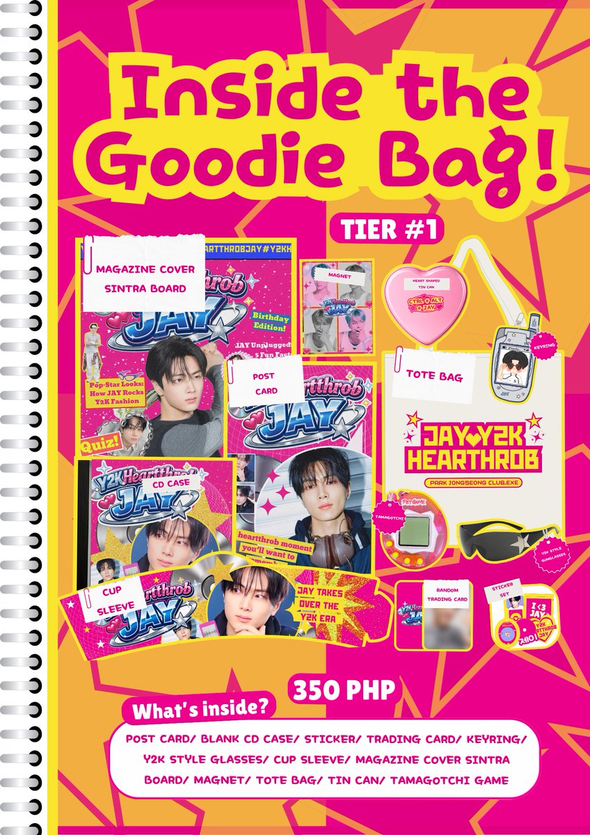 sunshinenoonoo_'s tweet photo. 👀💿 SNEAK PEEK: GOODIE BAG EDITION

We weren’t supposed to show this but… oops 😏

Here’s a taste of what’s inside your Y2K Heartthrob: Jay kit

Yes, your room is about to implode with Y2K vibes.
Yes, you need it.
Yes, registration drops March 1 || 6PM 😎💿✨

#Y2KHeartthrobJay https://t.co/ATZALLYFon