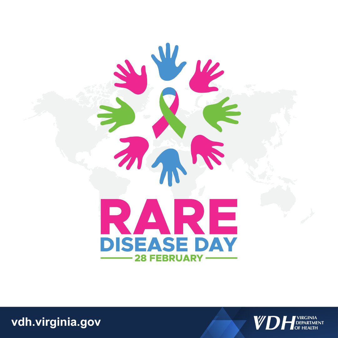 Today, VDH is joining the #ShowYourStripes campaign in honor of #RareDiseaseDay and the 30 million Americans living with a rare disease. Visit rarediseases.info.nih.gov to learn about this rare day.