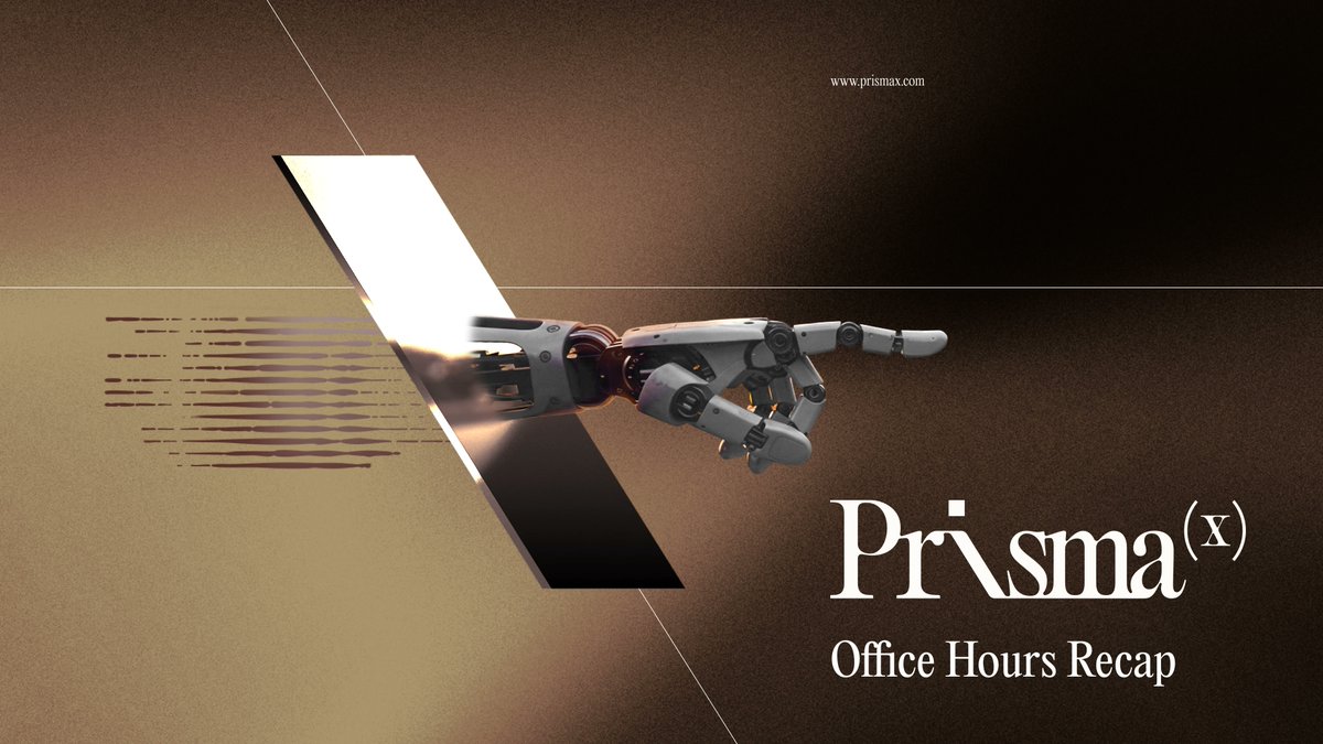 We hosted our 4th PrismaX Office Hours this week.

Led by the team, live in Discord.

We covered ETHDenver, RoboCon, Release Notes #3, and what’s next.

Here’s the recap 👇