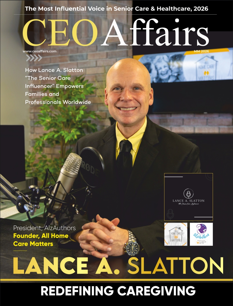 ceo_affairs's tweet photo. Lance A. Slatton, President of AlzAuthors and Founder of All Home Care Matters, graced the cover of our latest edition, “𝗧𝗵𝗲 𝗠𝗼𝘀𝘁 𝗜𝗻𝗳𝗹𝘂𝗲𝗻𝘁𝗶𝗮𝗹 𝗩𝗼𝗶𝗰𝗲 𝗶𝗻 𝗦𝗲𝗻𝗶𝗼𝗿 𝗖𝗮𝗿𝗲 &amp; 𝗛𝗲𝗮𝗹𝘁𝗵𝗰𝗮𝗿𝗲, 𝟮𝟬𝟮𝟲”

Article Link: https://t.co/umK9jyK5Pj https://t.co/CVlCTjhpnQ