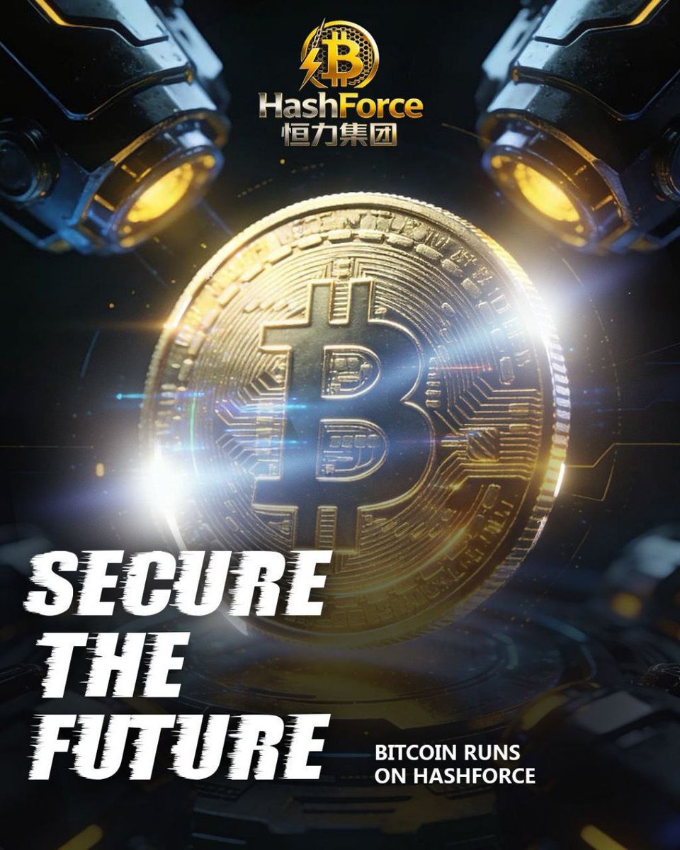 HashForce_Group's tweet photo. ⚡ Secure the Future with Hash Force unleash unstoppable power , dominate the blockchain , and drive Bitcoin to the next level. 🚀🔗

#HashForce #Bitcoin #Blockchain #FuturePowered https://t.co/Y6qSw9ZoJ0
