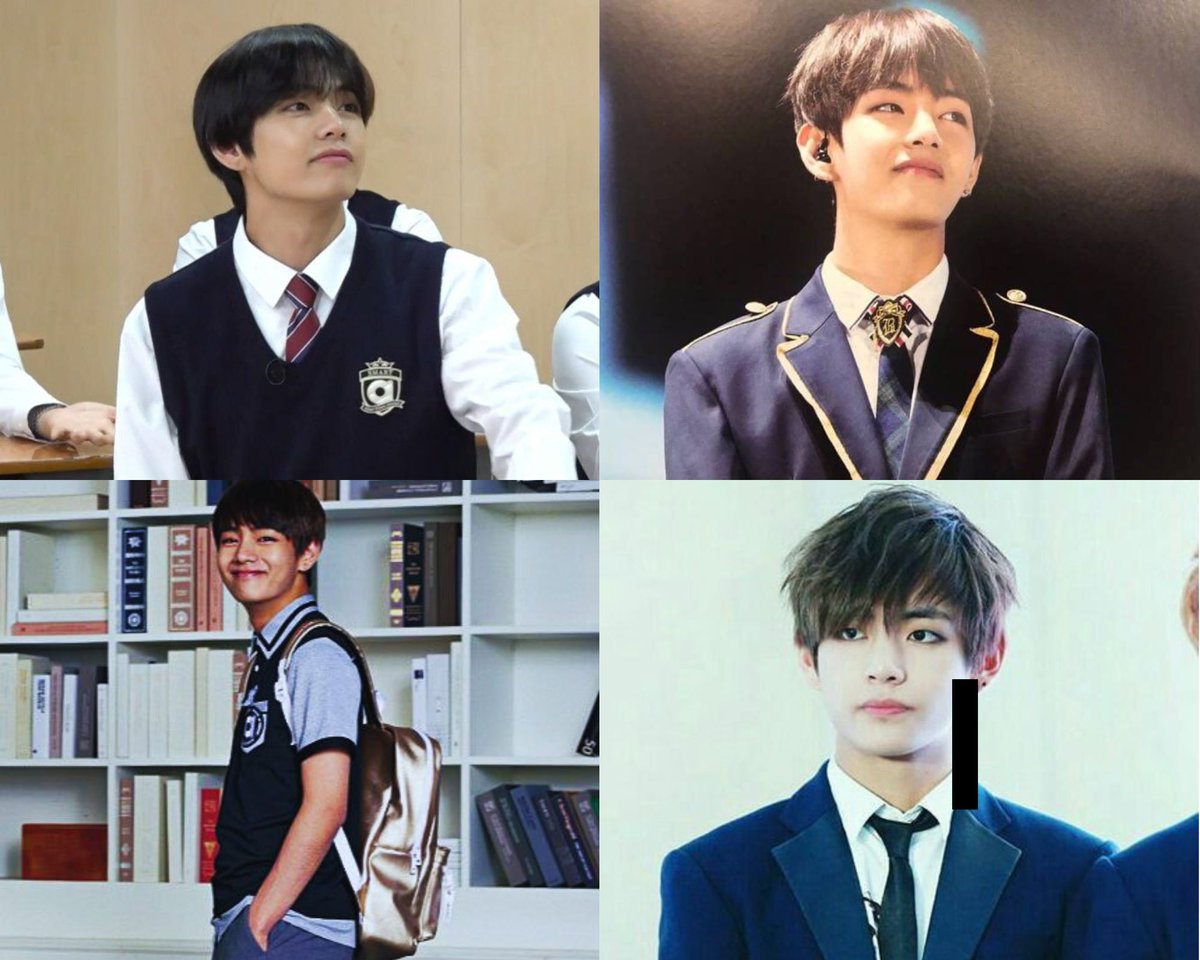 wdym tae was spotted in girls highschool with cute bagpack filming something, what are you cooking baby !!!