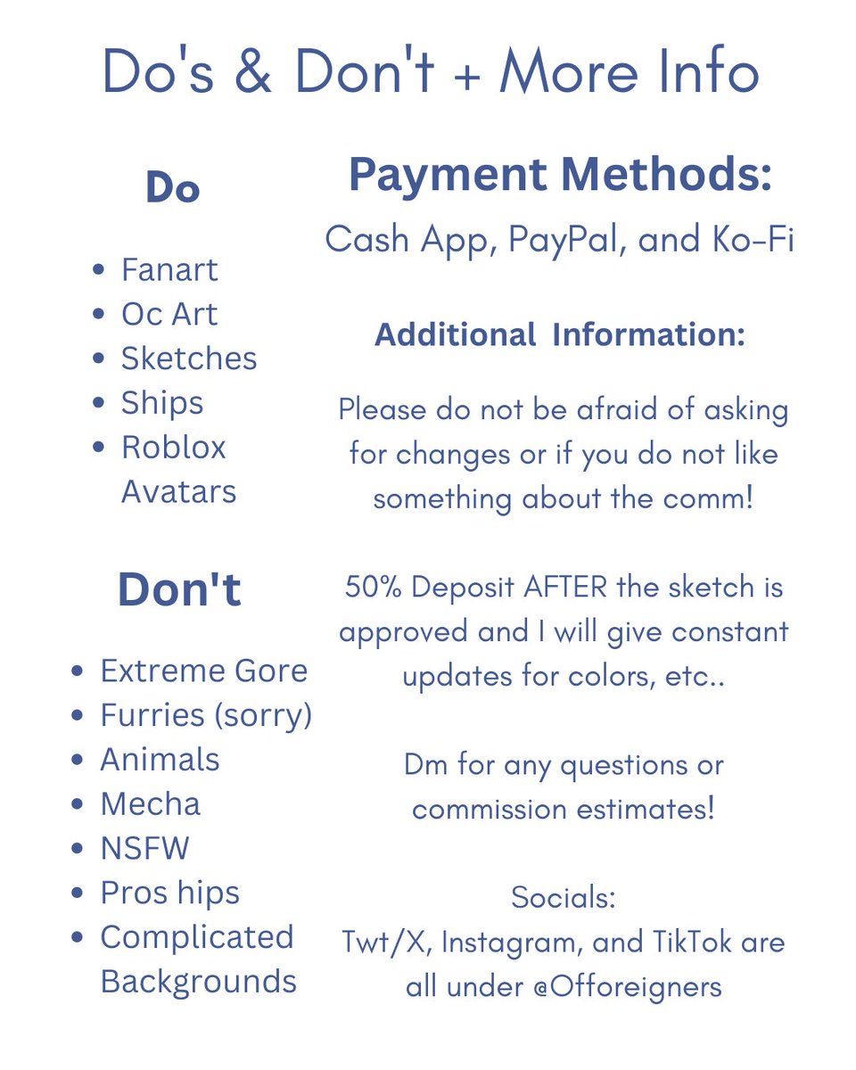 Off 🚯 | COMMS OPEN tweet media