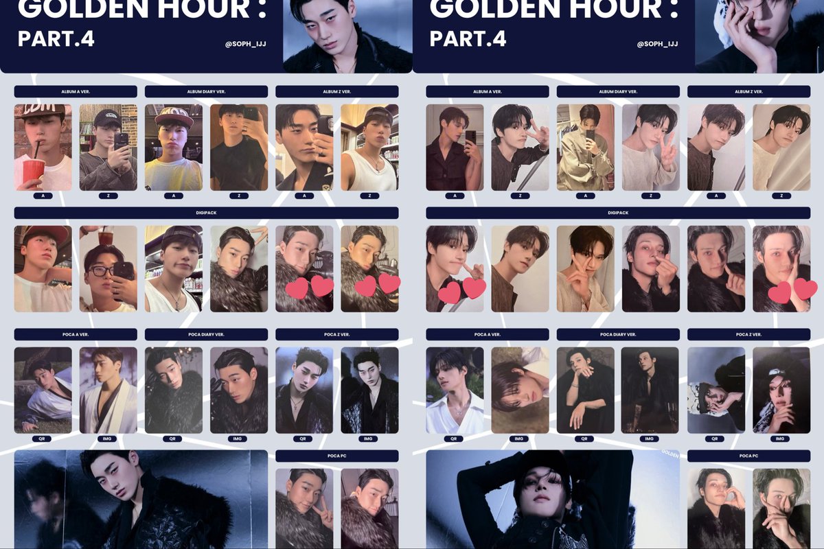 ATEEZ golden hour4 店舗特典
デジパ ラキロト トレカ交換

【譲】ホンジュン、ソンファ、ユノ、ヨサン、サン、ミンギ、ウヨン、ジョンホ

【求】画像💕のもの(ALT参照)
楽天ステッカーは同種希望

郵送orザパフォ(両日)にて交換希望🫱🏻‍🫲🏼
リプorDMお待ちしております🙇🏻‍♀️

#ATEEZ交換